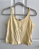Columbia  Sports Wear Company Tank Top Women's Medium With Built In Bra Yellow Photo 0