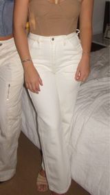 Just Black Denim Cream Utility Pocket Jeans Photo 0