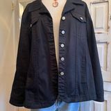 Live a little vintage black button up Jacket Womens sz 3X Photo 0