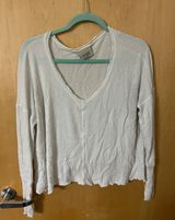 Lulus Small Lulu’s Comfort Zone White Long Sleeve Thermal Top Photo 0