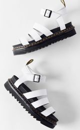 Dr. Martens White Hydro Leather Sandals Photo 0