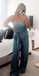 Forever 21 Denim Jumpsuit  Photo 0