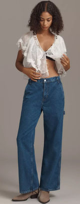 Reformation Diego Mid Rise Baggy Utility Jean, size 27, MSRP $198 Photo 0