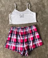 Teddy Plaid Pj Set Size M Photo 0