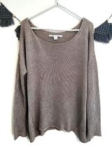 Diane Von Furstenberg DVF | Jaha Bis Gold Metallic Oversized Sweater Photo 0