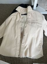 ZARA Frayed Tan Corduroy Jacket Photo 0