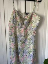 Cider Floral Keyhole Dress Photo 0