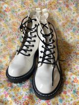 Forever 21 White Combat Boots Photo 0