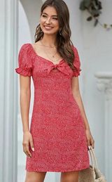 SheIn Daisy Floral Knot Sundress Photo 0
