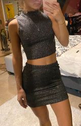 Seduction Sparkle Crop Top Set Photo 0