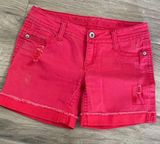 Wallflower bright pinkish red shorts size 6 Photo 0
