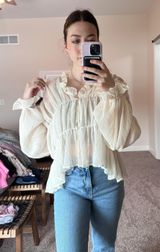 Lane 201 Simple Elegant Cream Top Photo 0