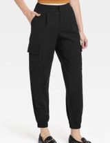 Black Cargo Trouser Joggers Photo 0