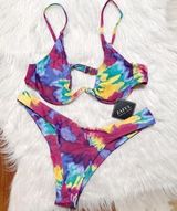 Zaful Tie Dye Cheeky Bikini Set Photo 0