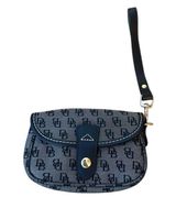 Dooney & Bourke Vintage Black Monogram Canvas Wristlet Photo 0