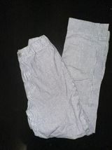 Blue Striped Linen Pants Photo 0