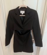 Anthropologie Black Blazer Mini Dress Photo 0