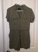 Abercrombie And Fitch Green Utility Romper Photo 0