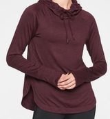 Athleta Burgundy Uptempo Hoodie Photo 0