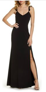 WAYF Formal Black Maxi Dress Photo 0