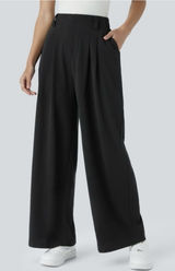 Halara Flex™ High Waisted Pocket Wide Leg Waffle Work Pants Photo 0