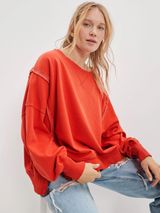 Orange Big Hug Sweatshirt Photo 0