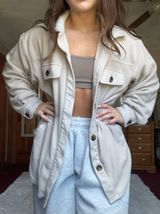 Fleece Flannel Tan Size L Photo 0