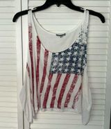 Charlotte Russe American flag muscle top Photo 0