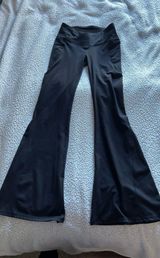 Oasis Pureluxe High-Waisted Crossover Flare Pants Photo 0