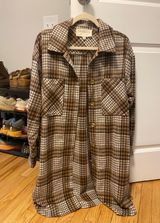 Prómesa Plaid Trench Coat Photo 0