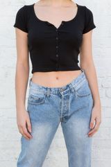 Brandy Melville Black Zelly Top Photo 0