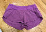 Lululemon Purple Speed Shorts 2.5" Photo 0