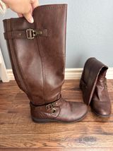 G by Guess Brown Leather Boots Photo 0