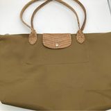 Longchamp Le Pliage Large Tote with Crocodile Leather Trim Photo 0