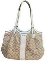 Coach Devin Light Beige Khaki Ivory satchel Handbag Purse. Photo 0