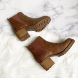 Francesca's Cognac Platform Boots Photo 0