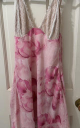 White fox genesis floral mini dress in pink meadows  Photo 0