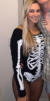 Skeleton Body Suit Black Size 6 Photo 0