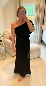 Alberto Makali Albert Makali Black And Green Formal Dress-long Photo 0