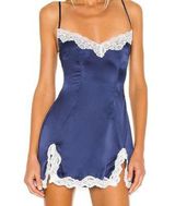 Revolve cassandra slip dress navy Photo 0