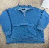 Half zip blue pullover Photo 0