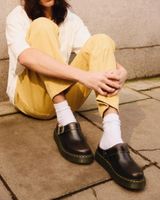 Dr Marten Black Platform Mules Photo 0