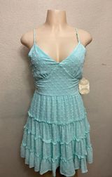 NWT Altar’d State Ice Blue Dress Photo 0