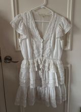 LoveShackFancy Silk White Dress Photo 0