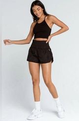 FREE PEOPLE FP Movement The Way Home Womens Black Shorts Size Small Photo 0