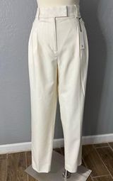 BR Straight Trouser Pants, Cream , 8 Long Photo 0