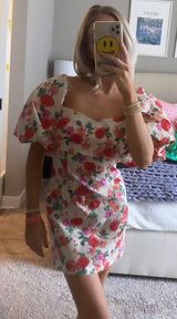 ZARA Puff Sleeve Dress Photo 0