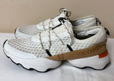 Sorel Kinetic Impact Lace Sneaker. White and Brown Athletic Shoes .Size 8 Photo 0