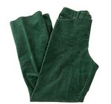 St. John’s Bay Women’s Boot Cut Size 12 TALL Green Corduroy Pants Retro Winter Photo 0
