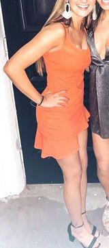 Mod Boutique orange mini dress Photo 0
